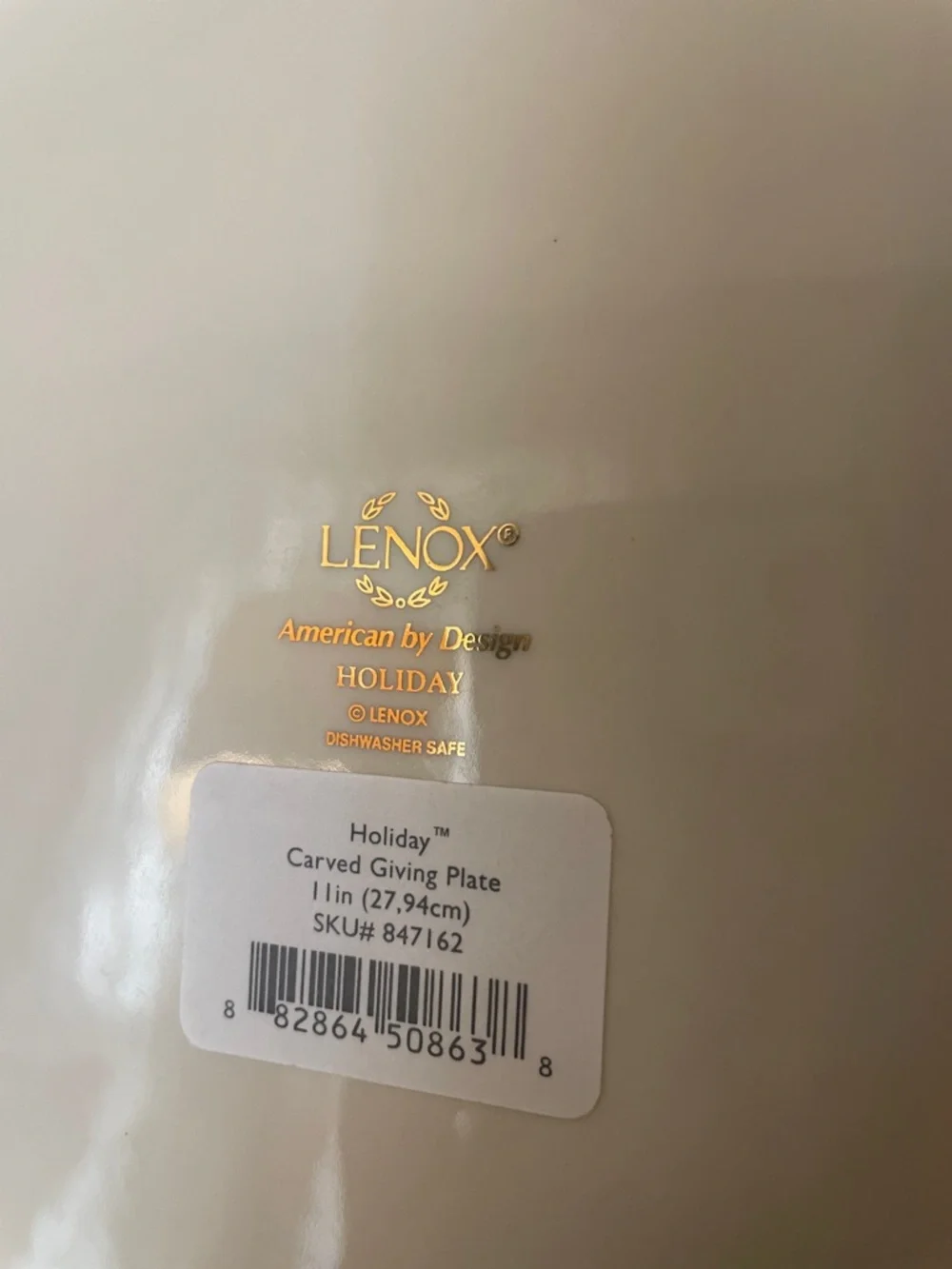 Lenox serving plate